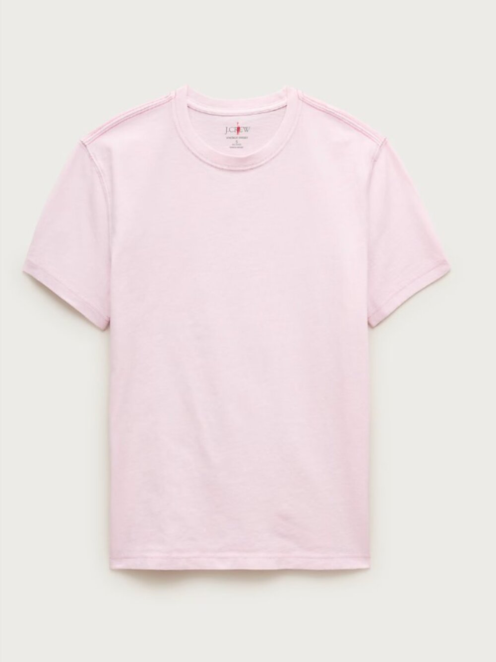 J.Crew Men’s Classic Cotton T-Shirt Large Light Pink Crewneck Tee